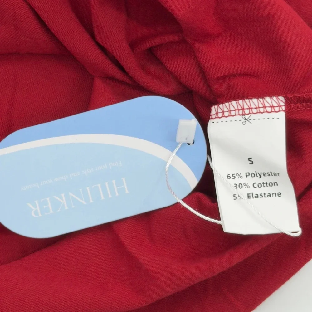 NEW Hilinker Womens Brooklyn New York Raglan Long Sleeve Tee Red Black Small